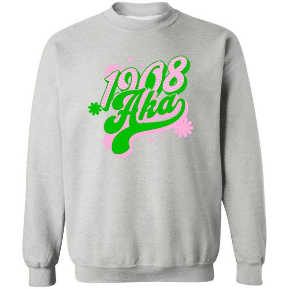 Alpha Kappa Alpha Crewneck Pullover Sweatshirt - My Greek Letters