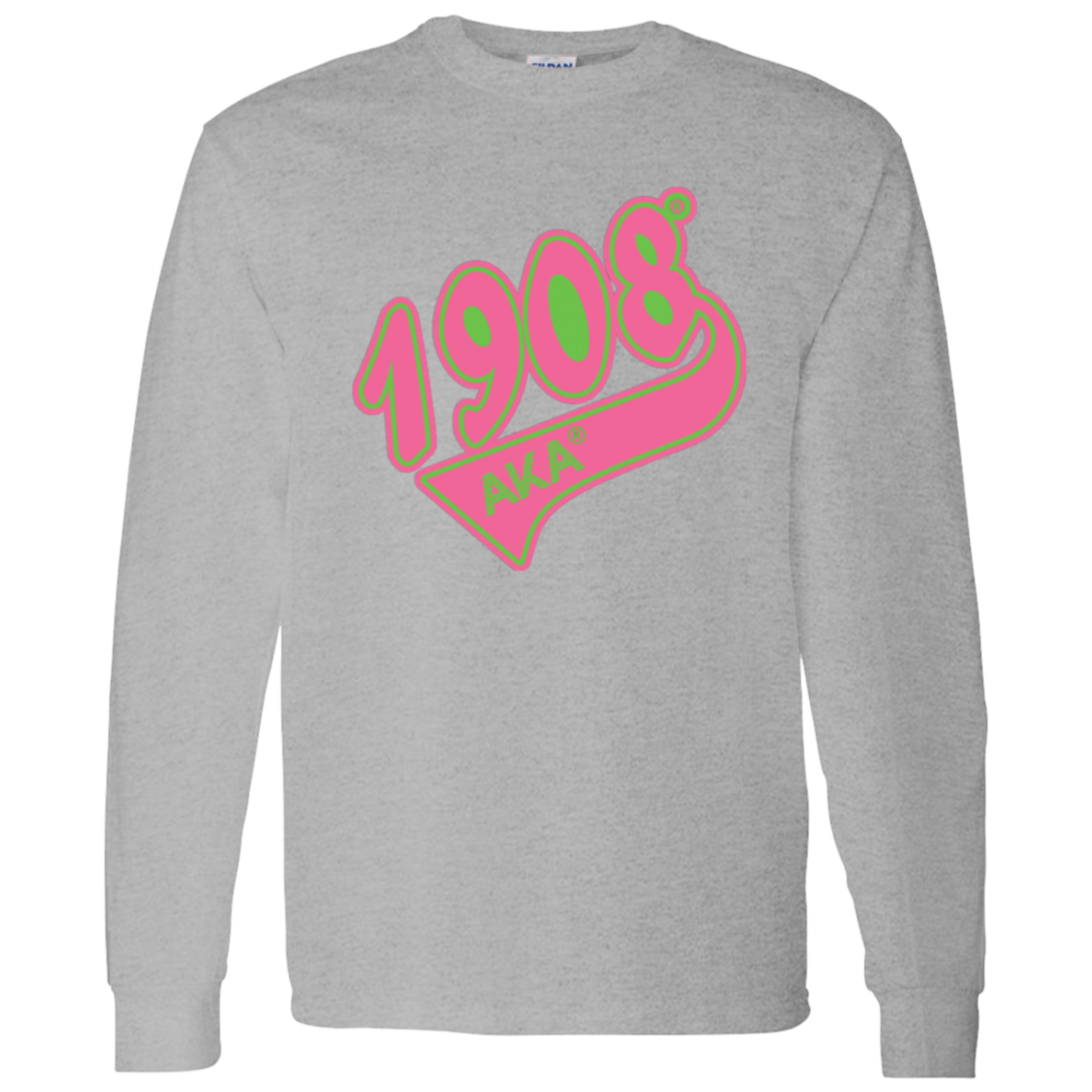 Alpha Kappa Alpha Screen Printed Long Sleeve