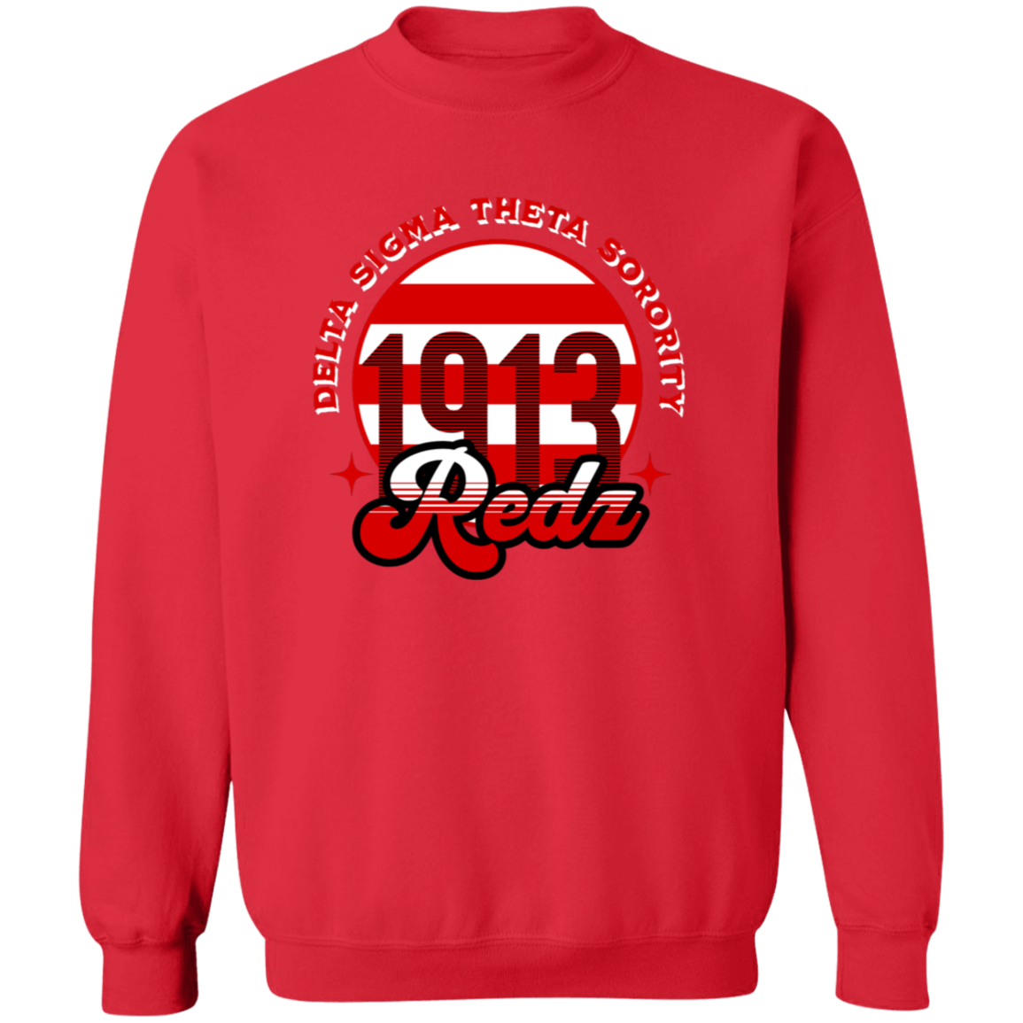 Delta Sigma Theta Sweatshirt Paraphernalia Screen Printed Unisex