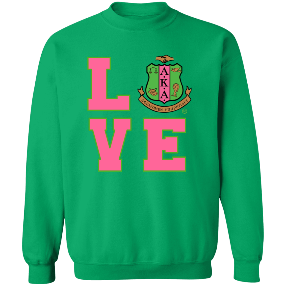 Alpha Kappa Alpha Crewneck Pullover Sweatshirt