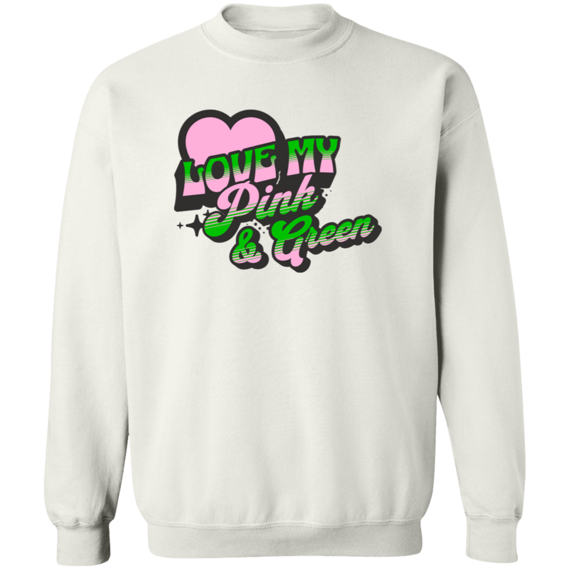 Alpha Kappa Alpha Crewneck Pullover Sweatshirt - My Greek Letters