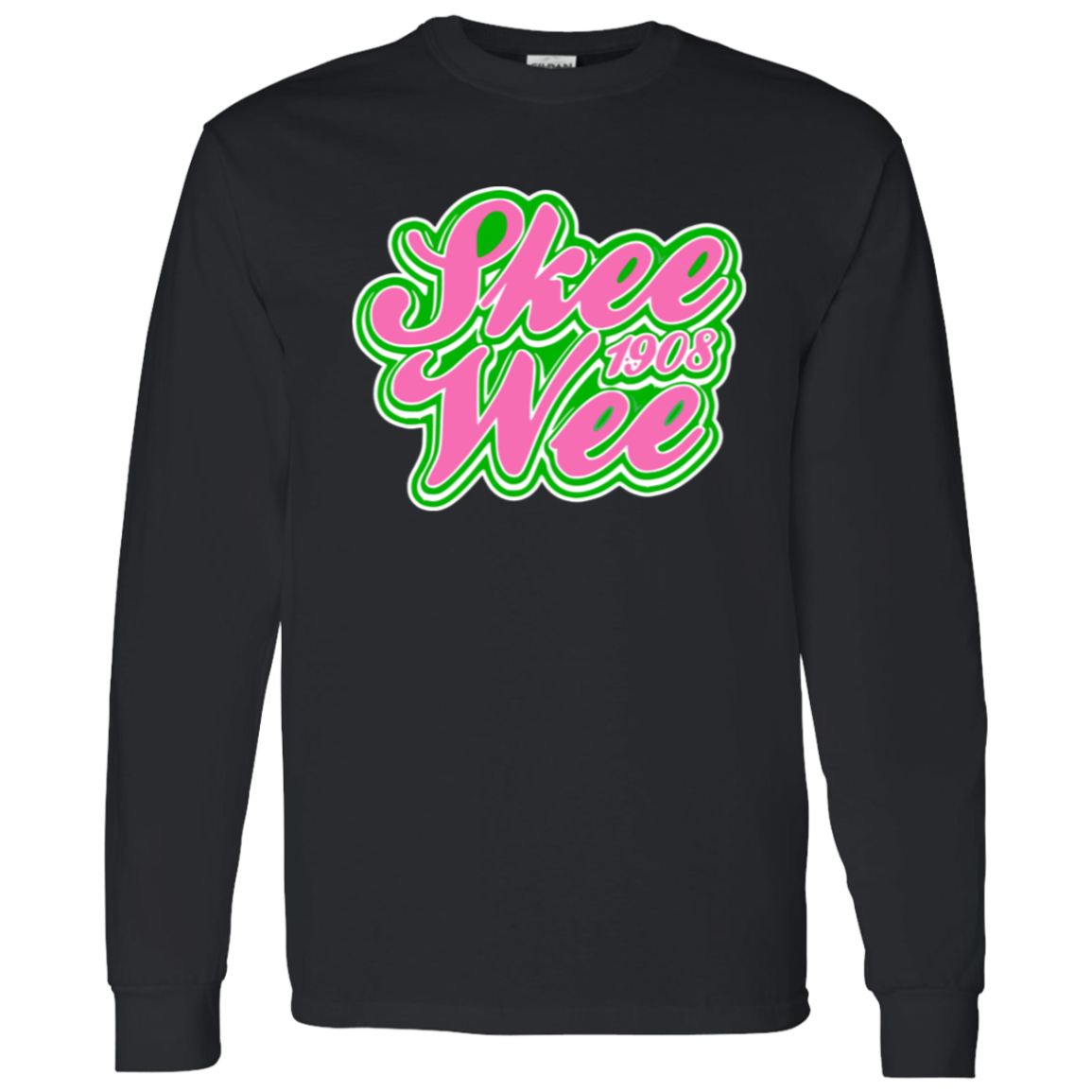 Alpha Kappa Alpha Screen Printed Long Sleeve