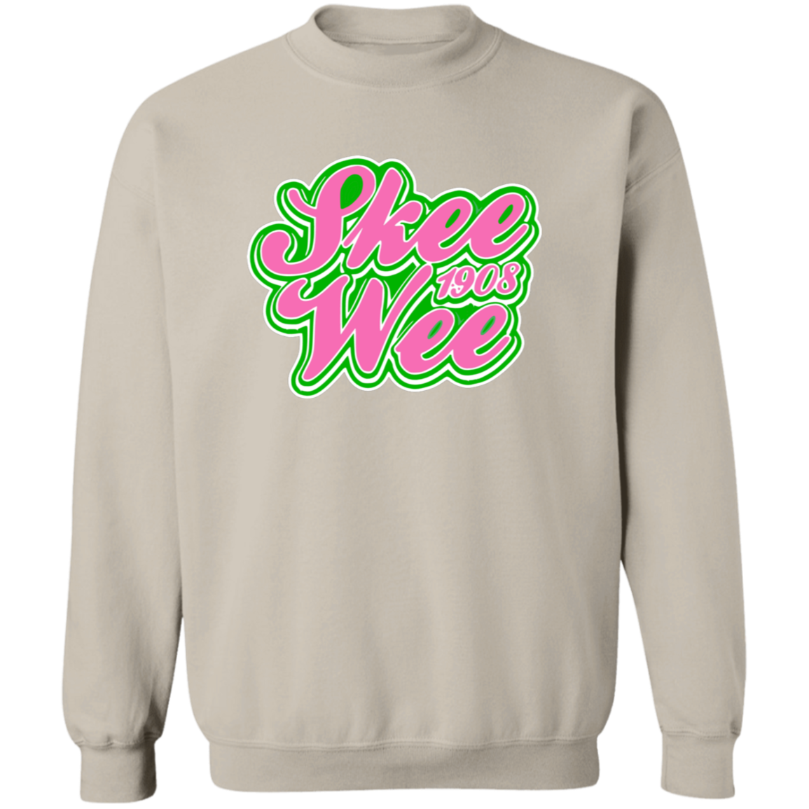 Alpha Kappa Alpha Screen Printed Crewneck Sweatshirt
