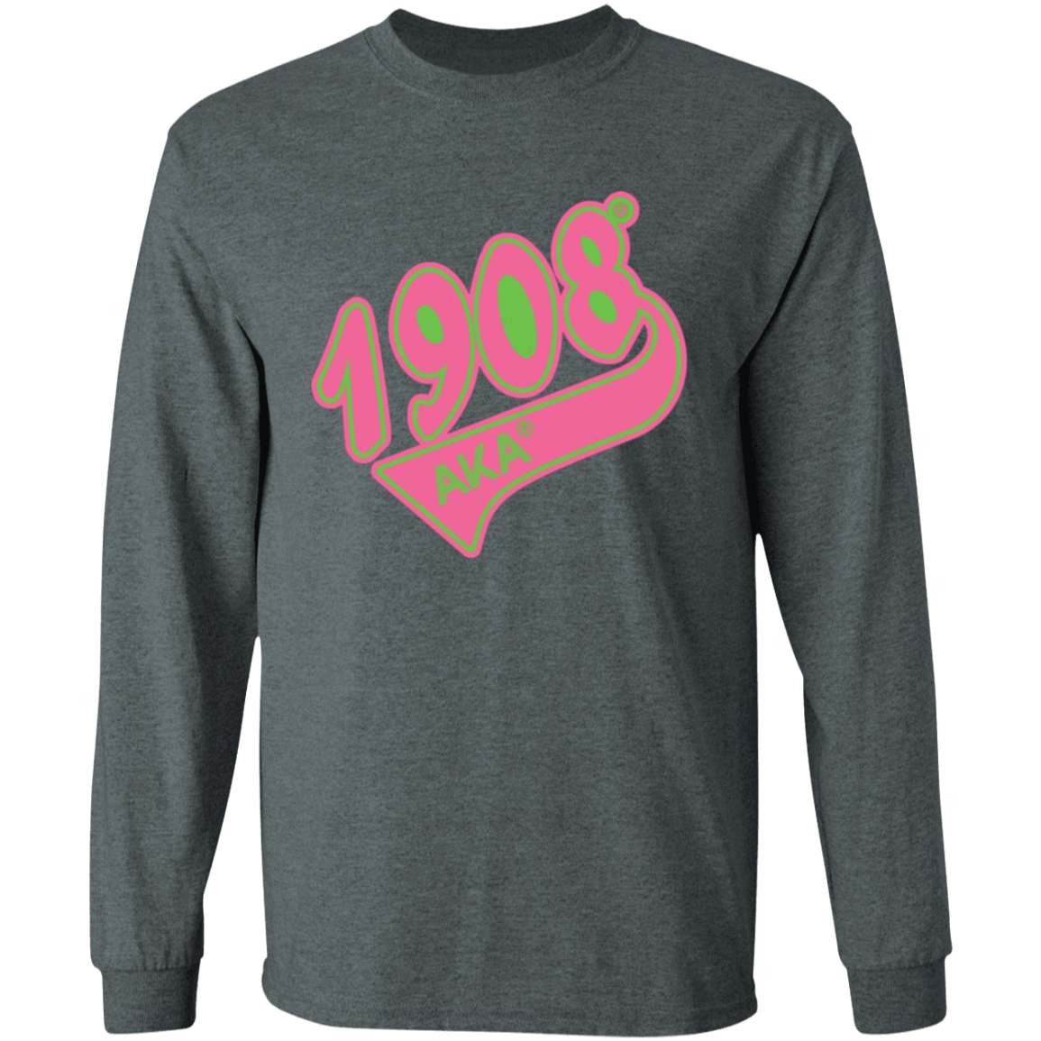 Alpha Kappa Alpha Screen Printed Long Sleeve