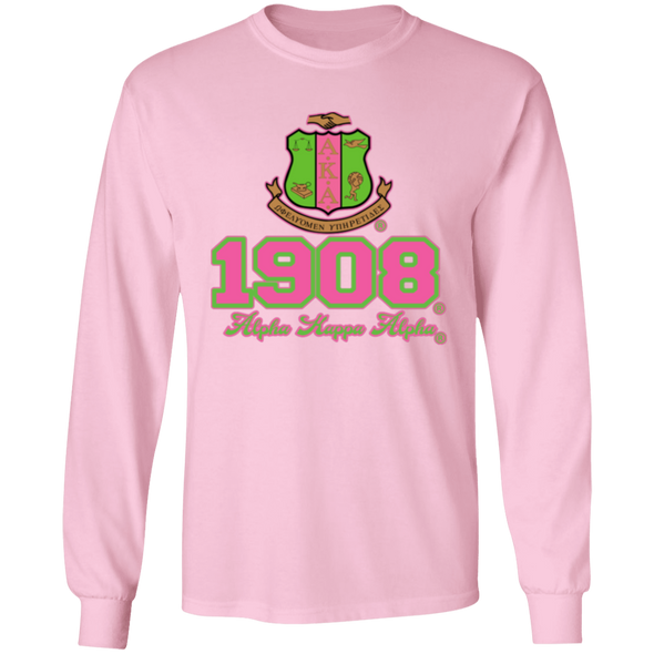 Alpha Kappa Alpha Screen Printed Long Sleeve