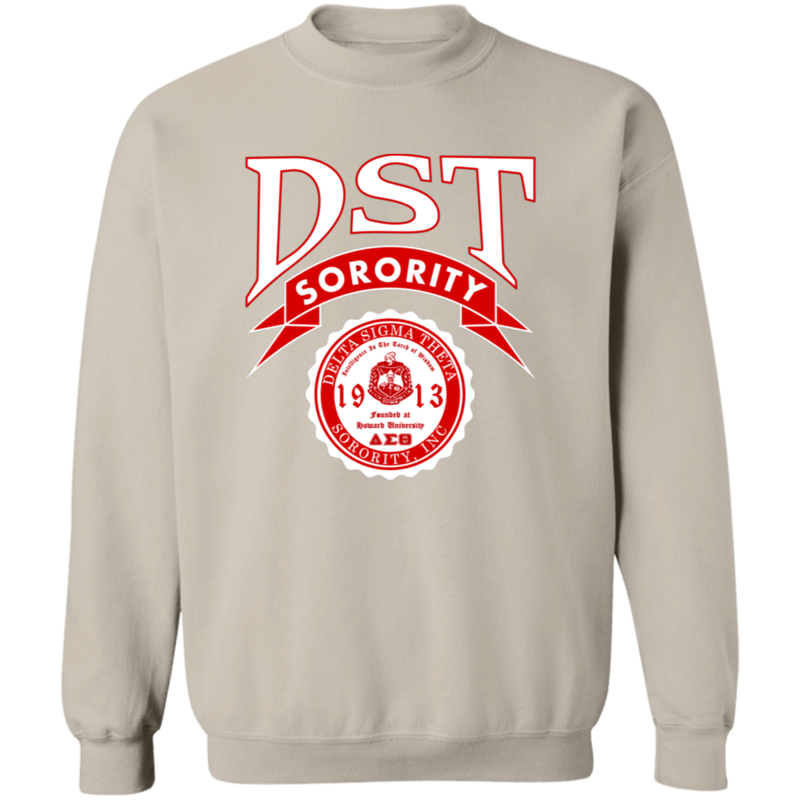 Delta Sigma Theta Sweatshirt Paraphernalia Screen Printed Unisex