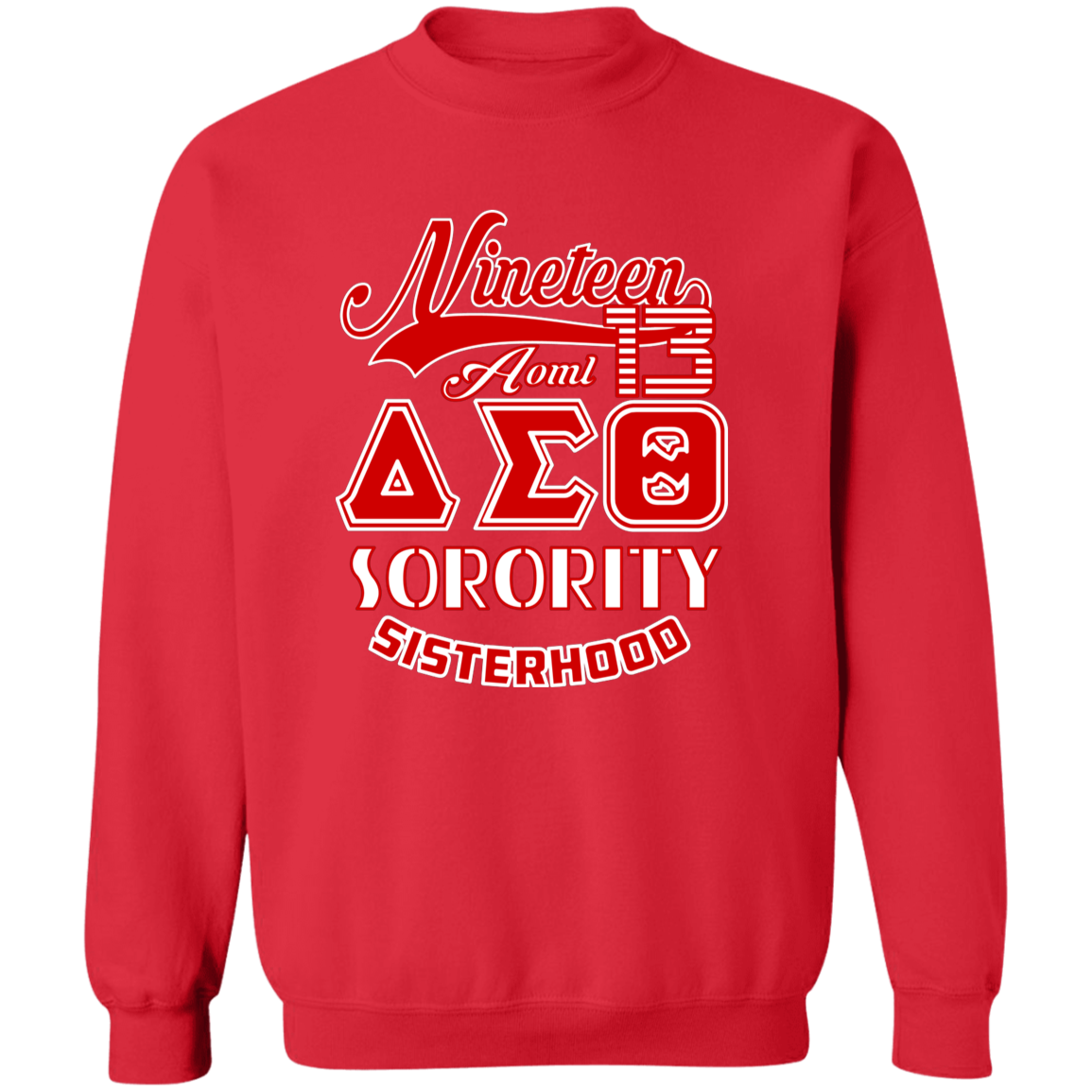 Delta Sigma Theta Sweatshirt Paraphernalia Screen Printed Unisex