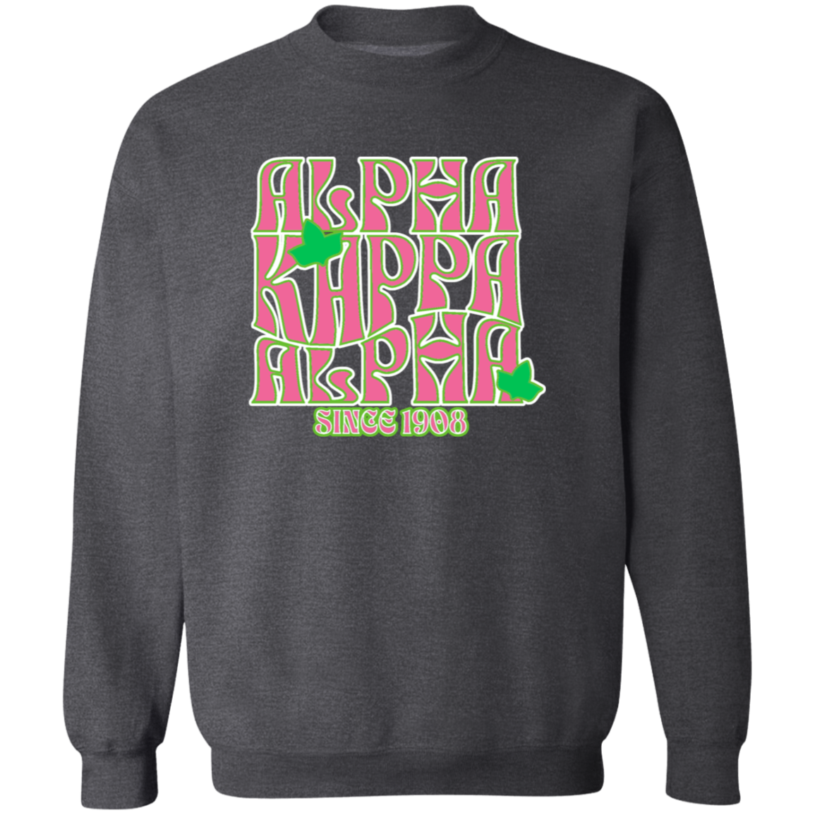 Alpha Kappa Alpha Screen Printed Crewneck Sweatshirt