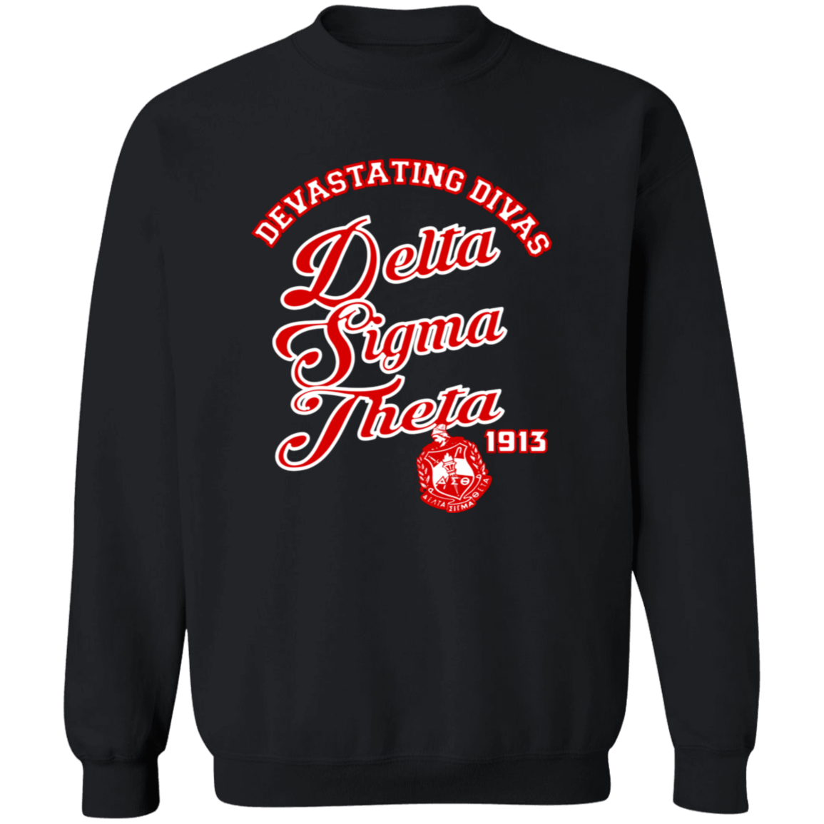 Delta Sigma Theta Sweatshirt Paraphernalia Screen Printed Unisex