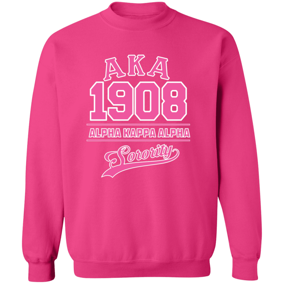 Alpha Kappa Alpha Screen Printed Crewneck Sweatshirt