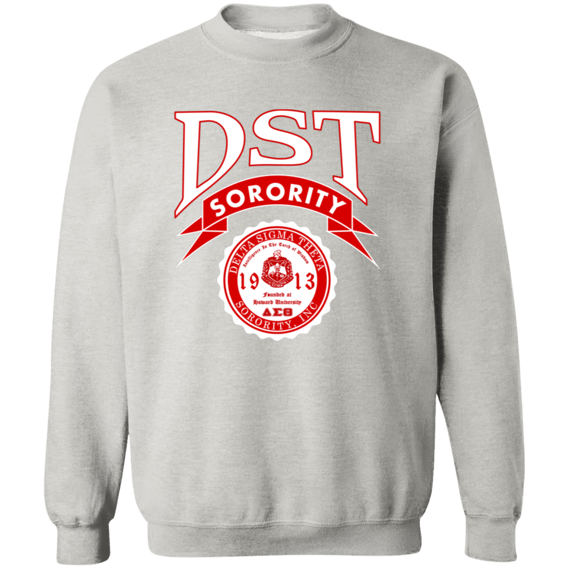 Delta Sigma Theta Sweatshirt Paraphernalia Screen Printed Unisex