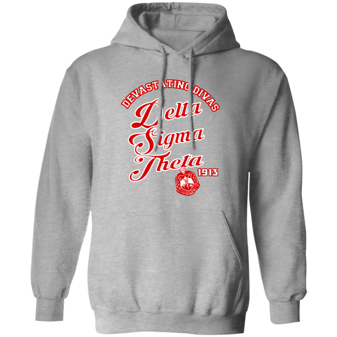 Delta Sigma Theta Hoodie Paraphernalia Screen Printed Unisex