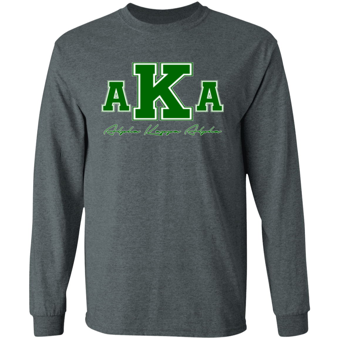 Alpha Kappa Alpha Screen Printed Long Sleeve