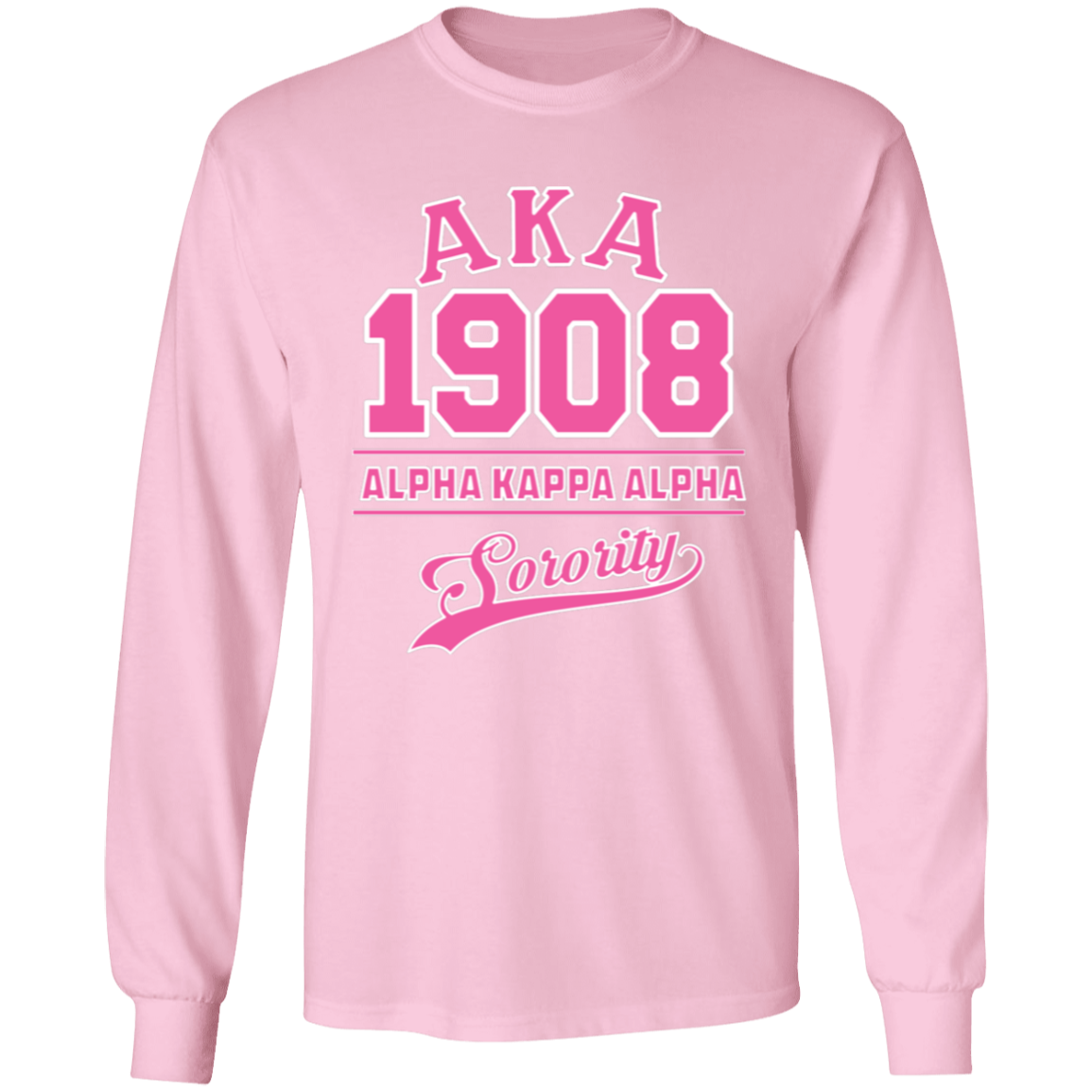 Alpha Kappa Alpha Screen Printed Long Sleeve