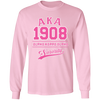 Alpha Kappa Alpha Screen Printed Long Sleeve