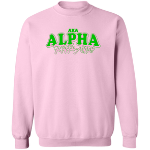 Alpha Kappa Alpha Crewneck Pullover Sweatshirt - My Greek Letters