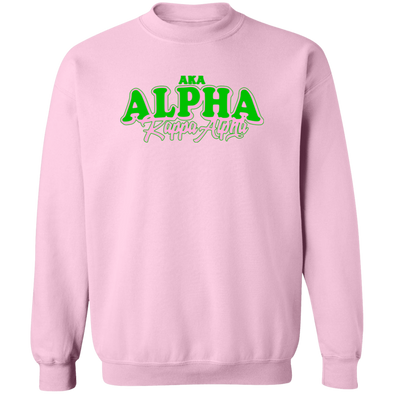 Alpha Kappa Alpha Crewneck Pullover Sweatshirt - My Greek Letters