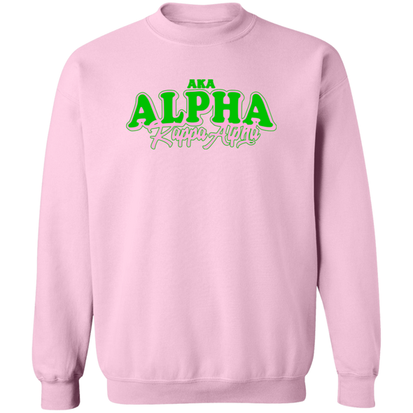 Alpha Kappa Alpha Crewneck Pullover Sweatshirt - My Greek Letters