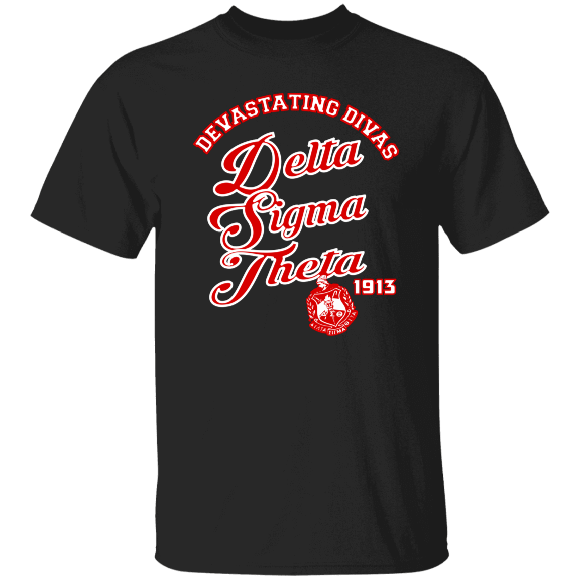 Delta Sigma Theta T-Shirt Paraphernalia Screen Printed Unisex