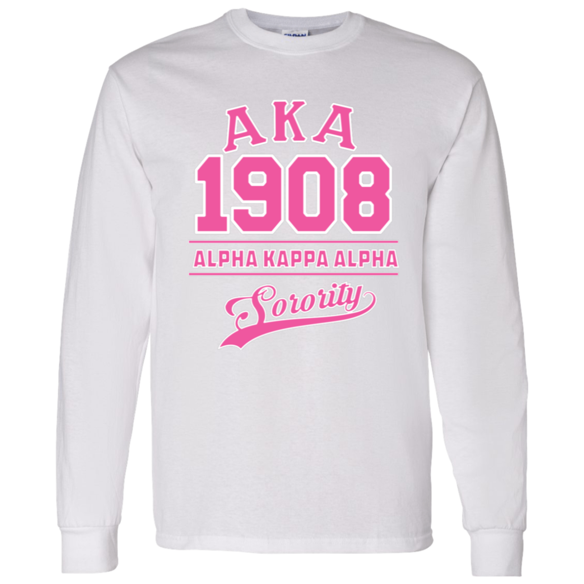 Alpha Kappa Alpha Screen Printed Long Sleeve
