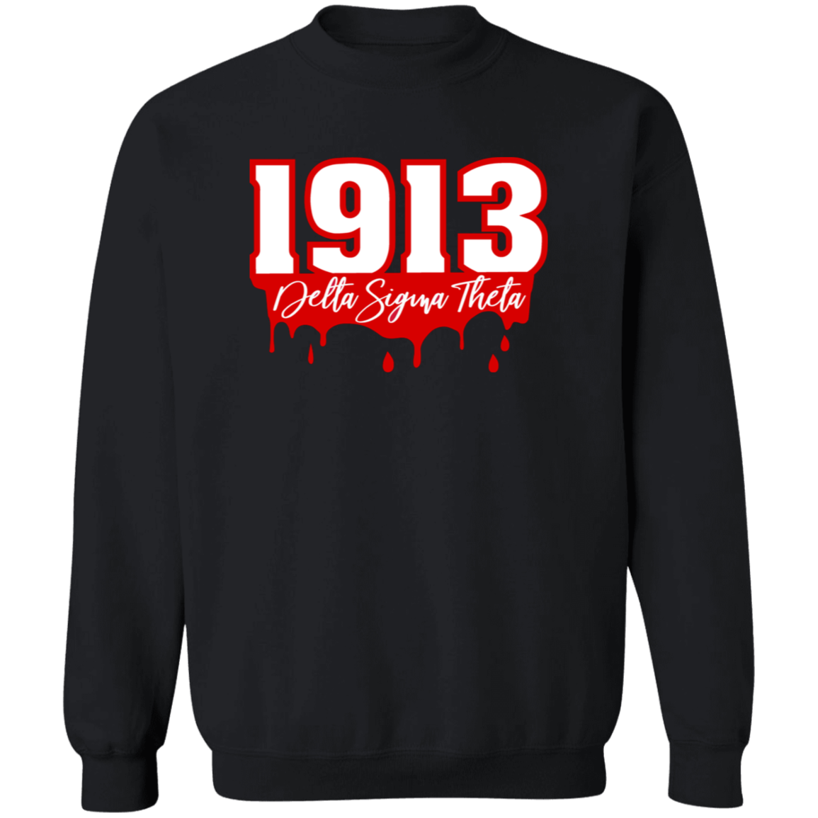 Delta Sigma Theta Sweatshirt Paraphernalia Screen Printed Unisex