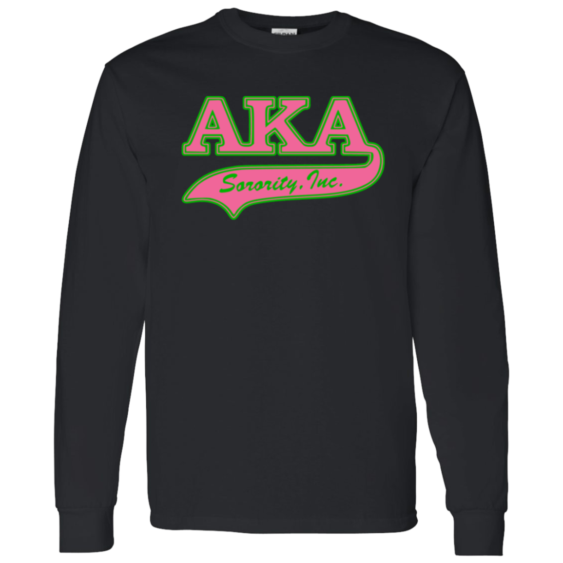 Alpha Kappa Alpha Screen Printed Long Sleeve