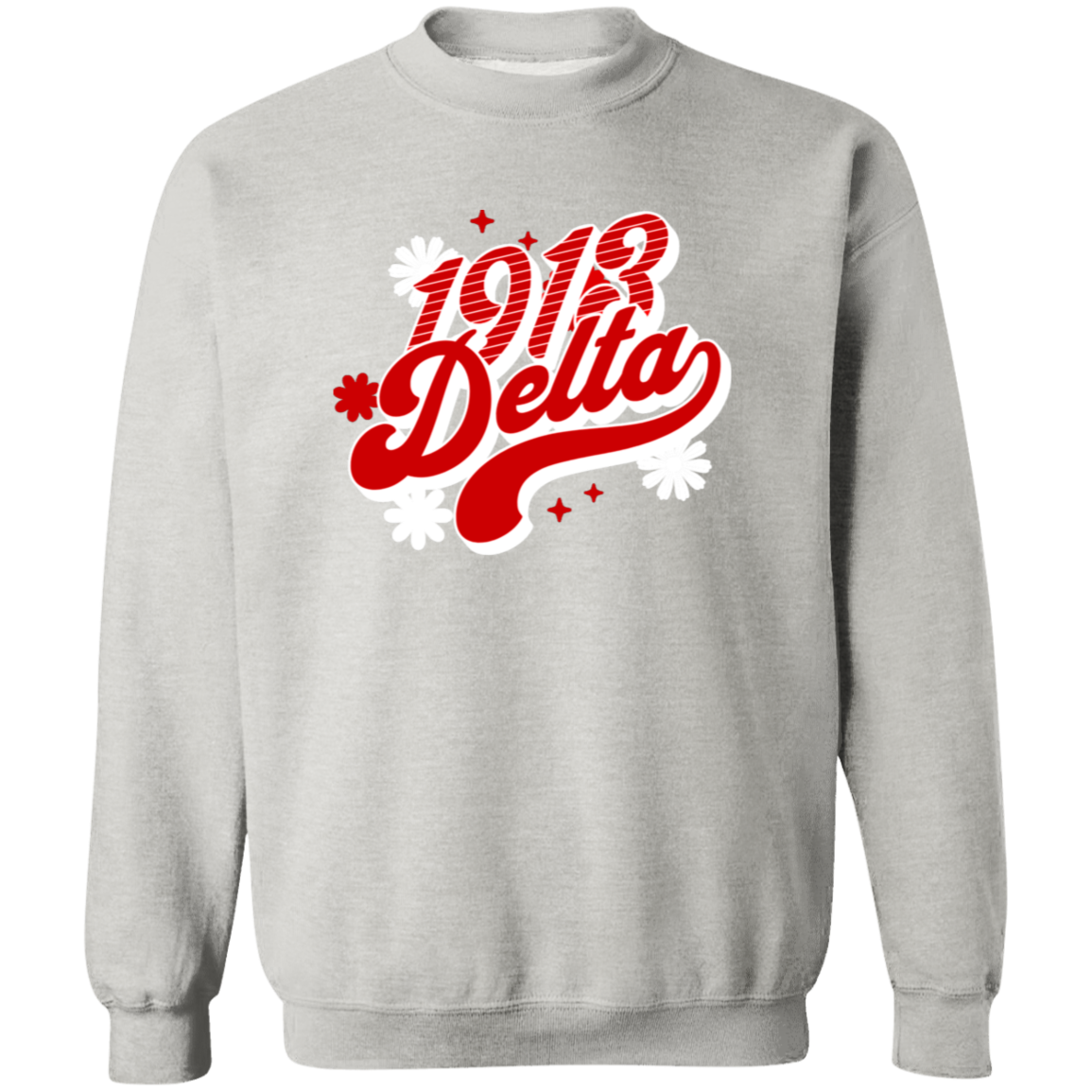 Delta Sigma Theta Sweatshirt Paraphernalia Screen Printed Unisex