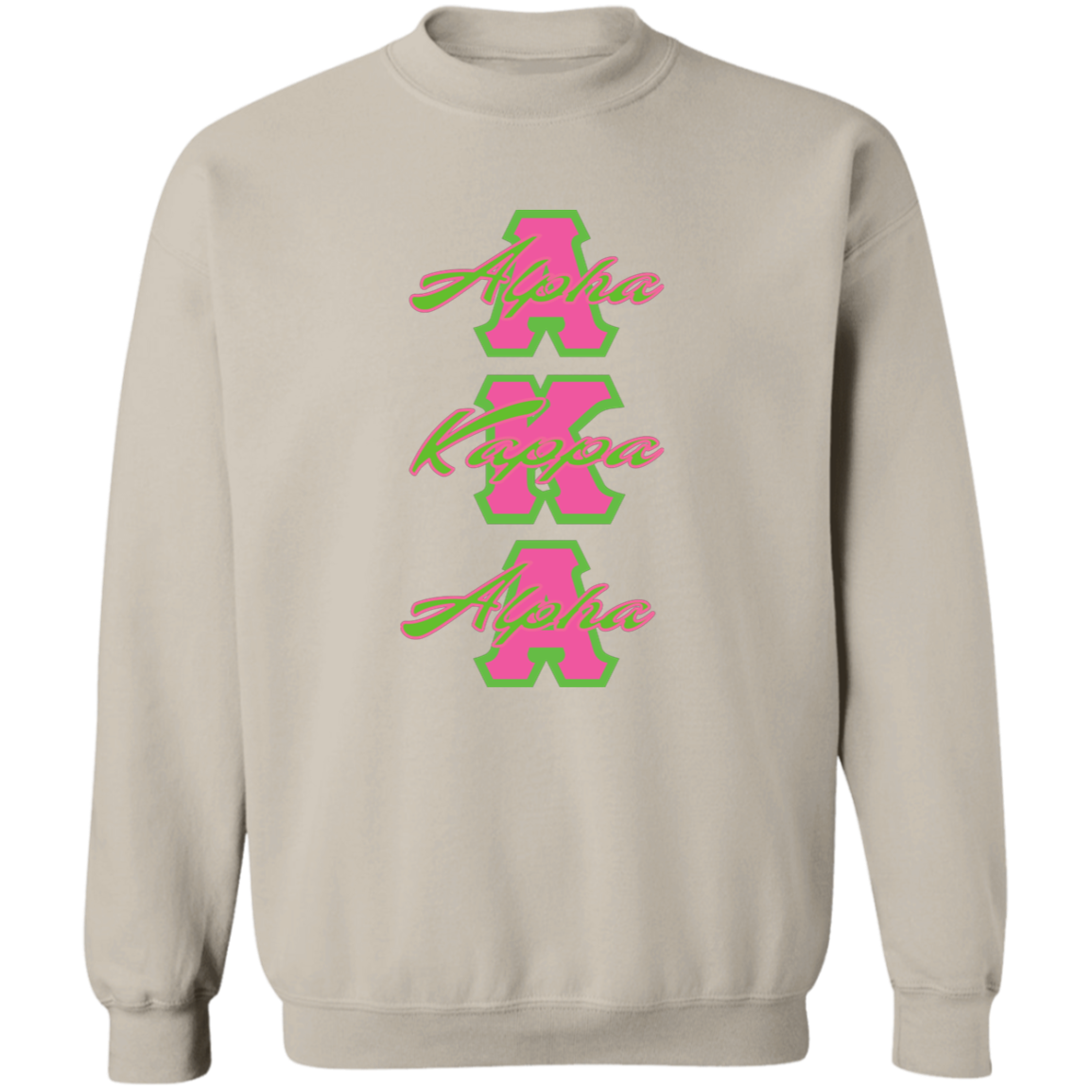 Alpha Kappa Alpha Screen Printed Crewneck Sweatshirt