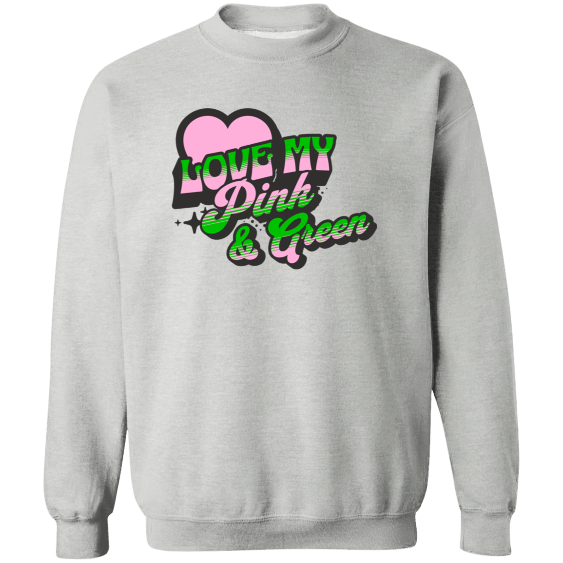 Alpha Kappa Alpha Crewneck Pullover Sweatshirt - My Greek Letters