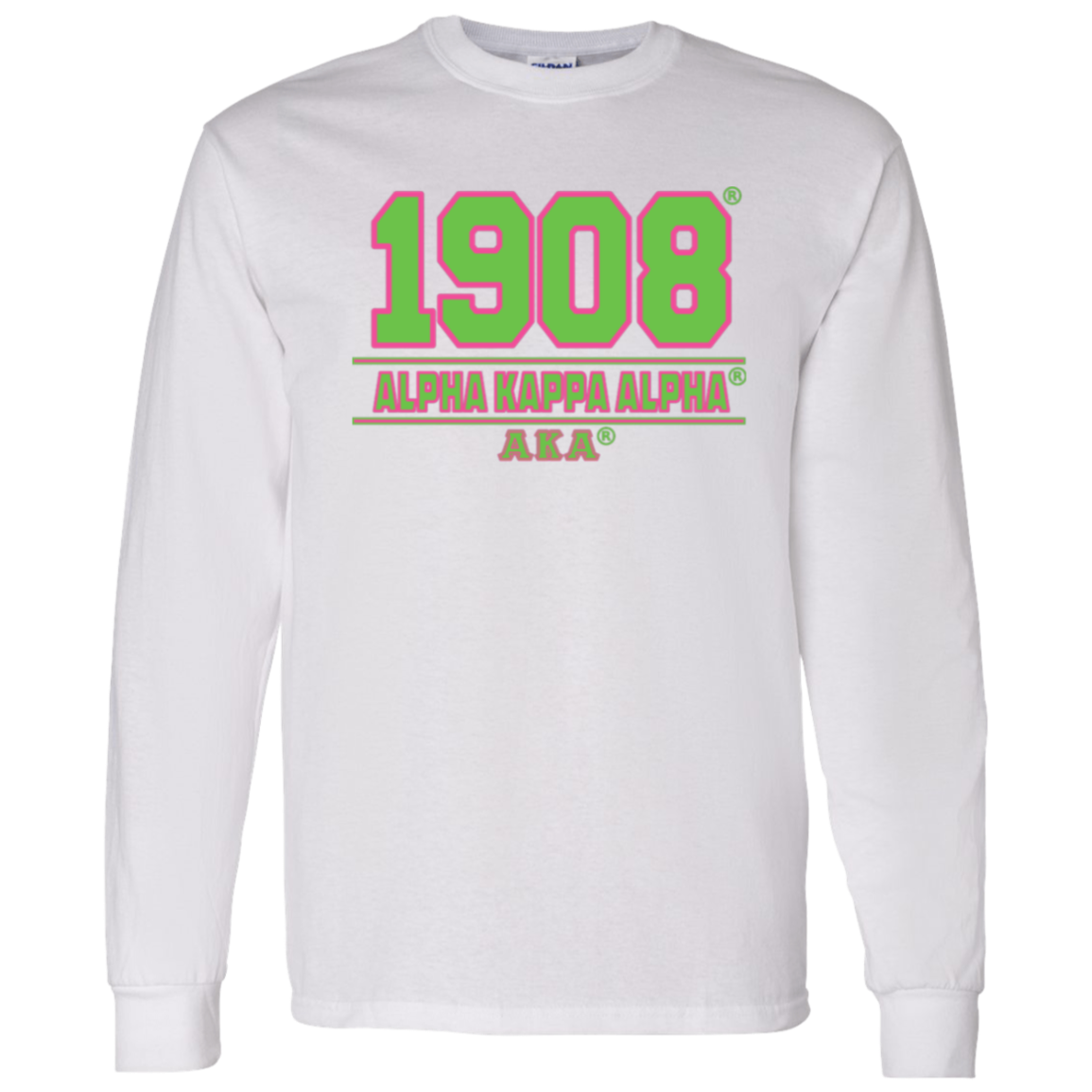 Alpha Kappa Alpha Screen Printed Long Sleeve
