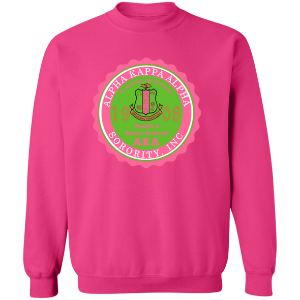 Alpha Kappa Alpha Screen Printed Crewneck Sweatshirt