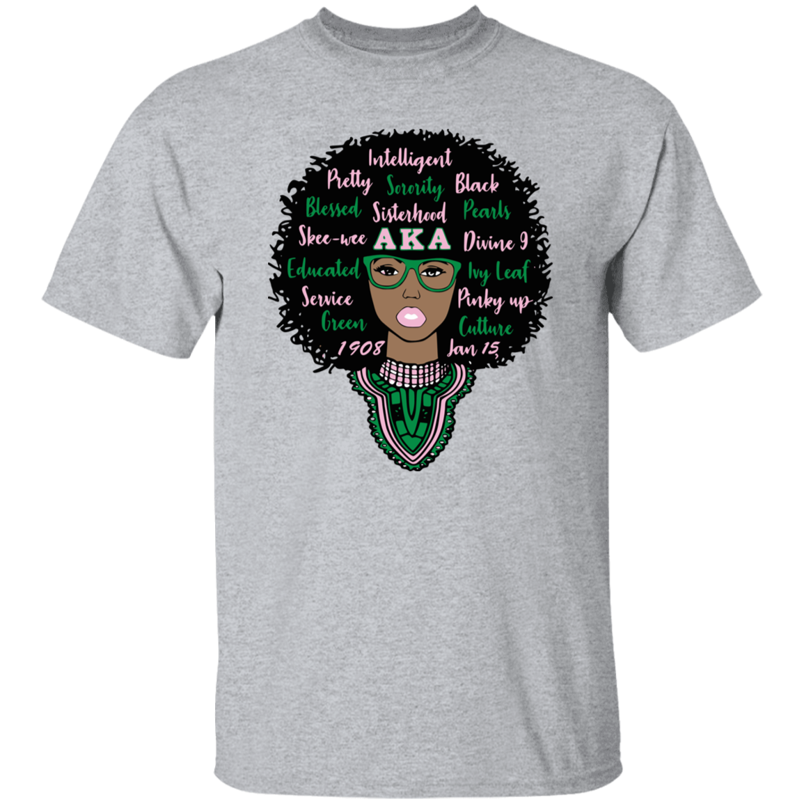 Alpha Kappa Alpha Screen Printed T-Shirt