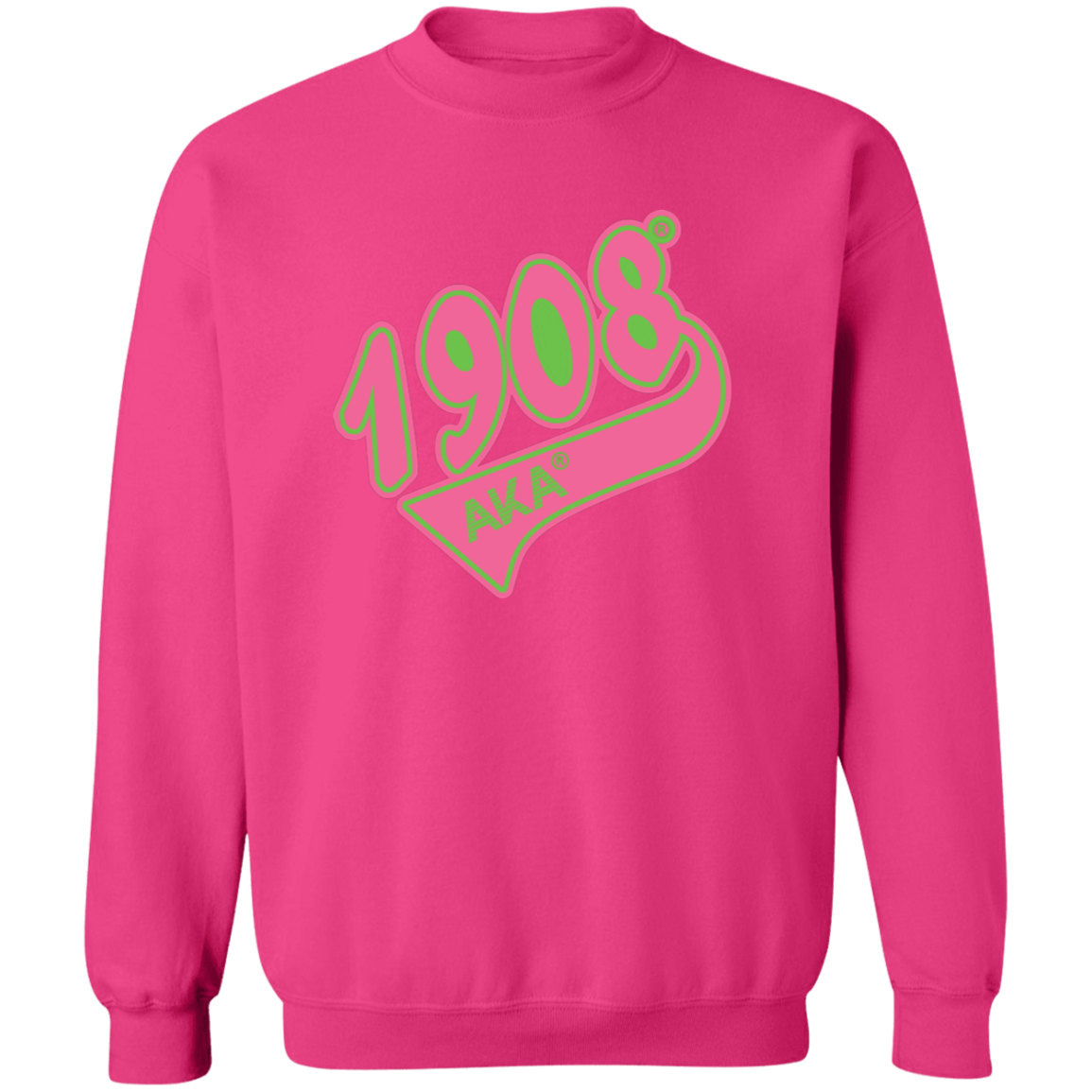 Alpha Kappa Alpha Screen Printed Crewneck Sweatshirt