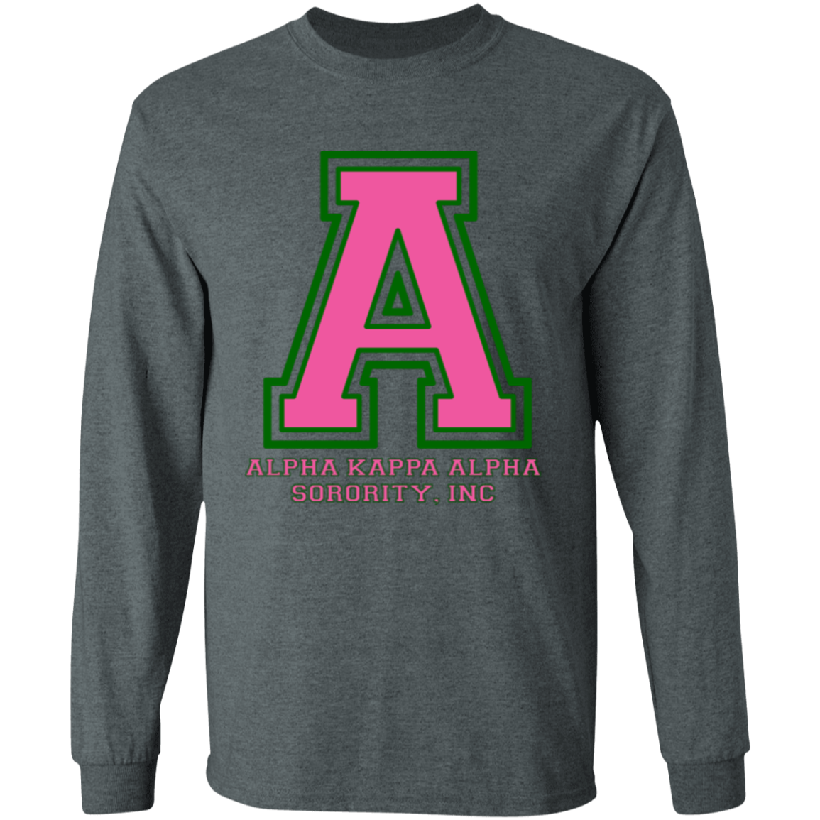 Alpha Kappa Alpha Screen Printed Long Sleeve