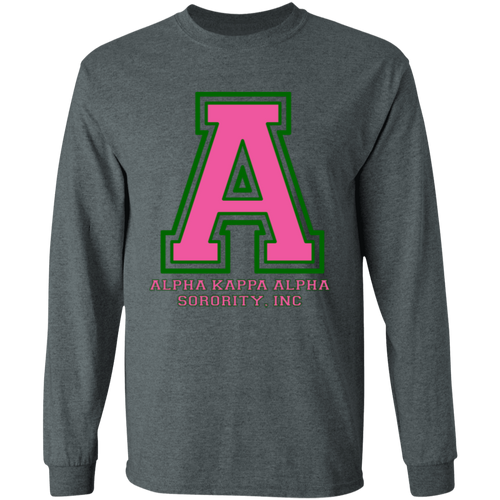 Alpha Kappa Alpha Screen Printed Long Sleeve