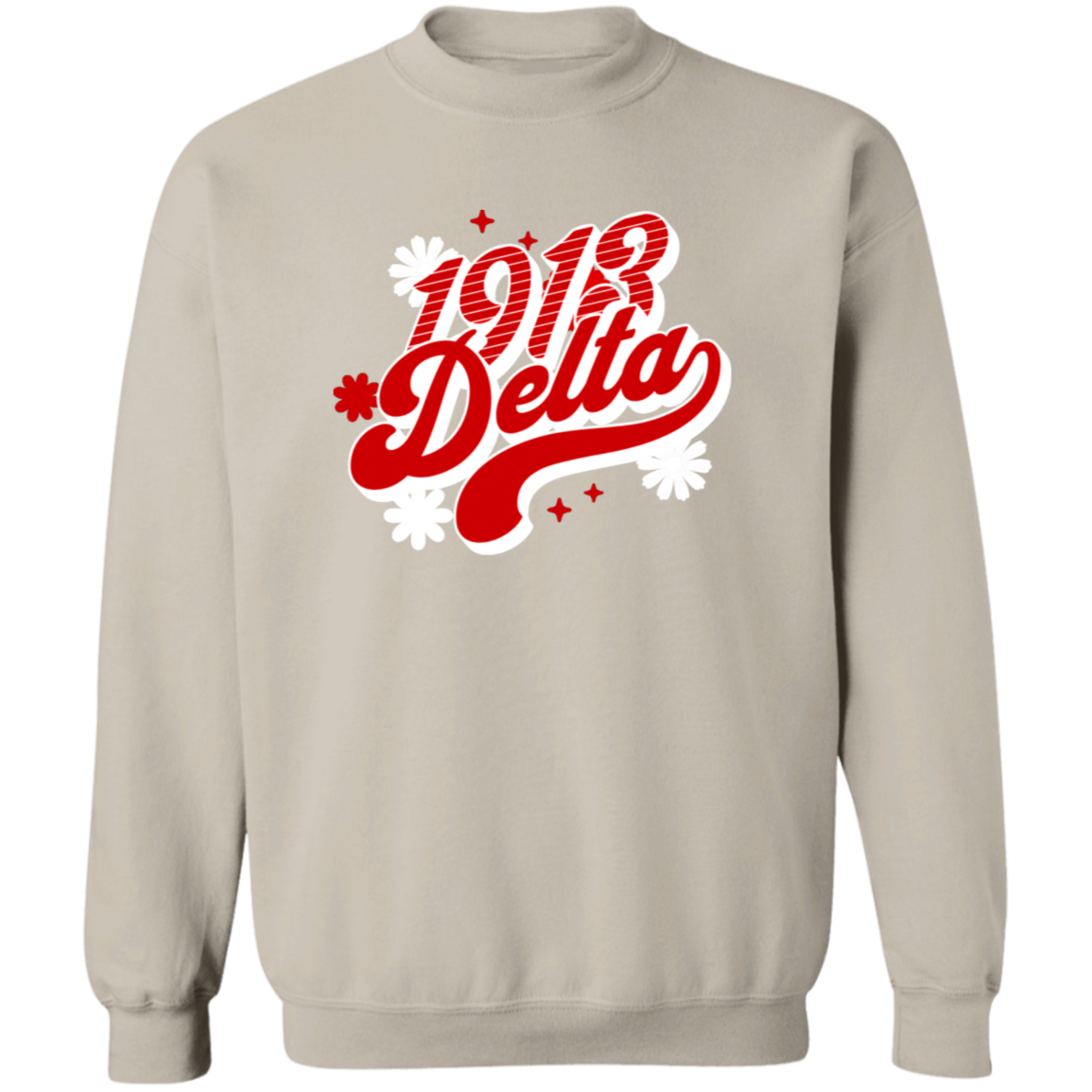 Delta Sigma Theta Sweatshirt Paraphernalia Screen Printed Unisex