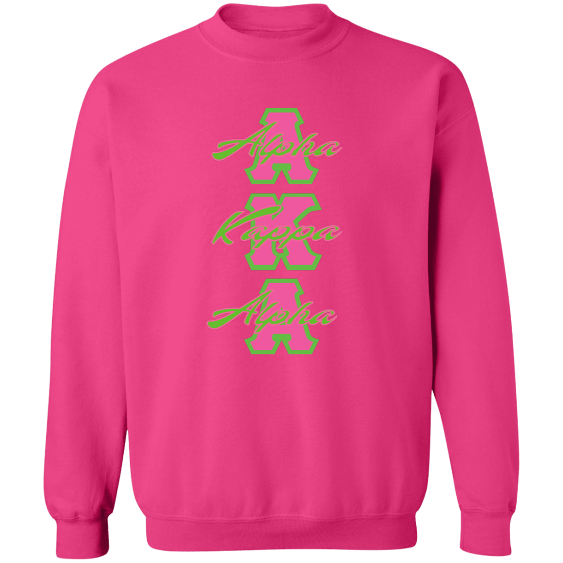 Alpha Kappa Alpha Screen Printed Crewneck Sweatshirt