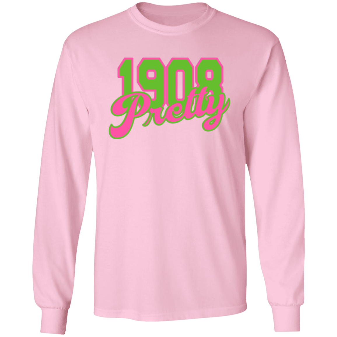 Alpha Kappa Alpha Screen Printed Long Sleeve