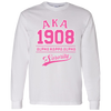 Alpha Kappa Alpha Screen Printed Long Sleeve