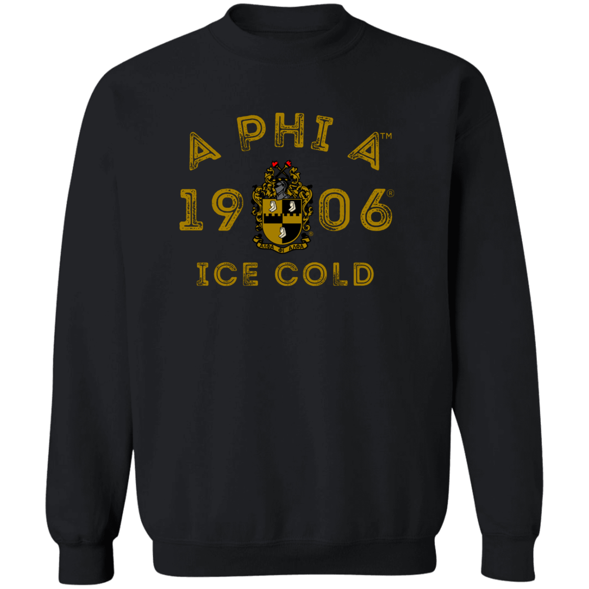Alpha Phi Alpha Black Ice Collection Sweatshirt Ed. 6 - My Greek Letters