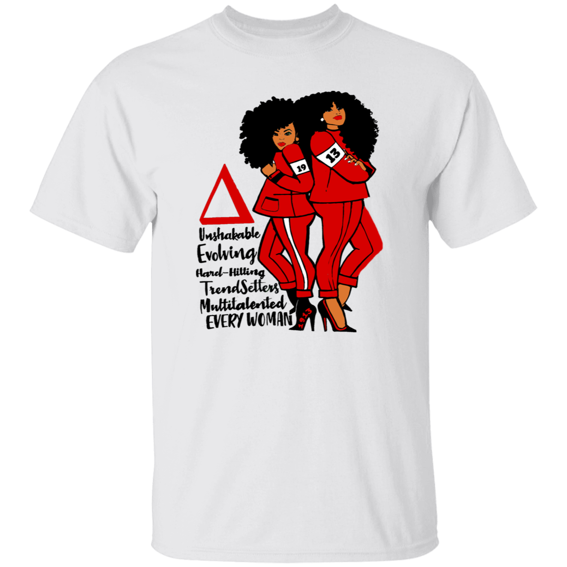 Delta Sigma Theta T-Shirt Paraphernalia Screen Printed Unisex