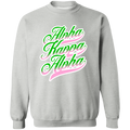 Alpha Kappa Alpha Crewneck Pullover Sweatshirt - My Greek Letters