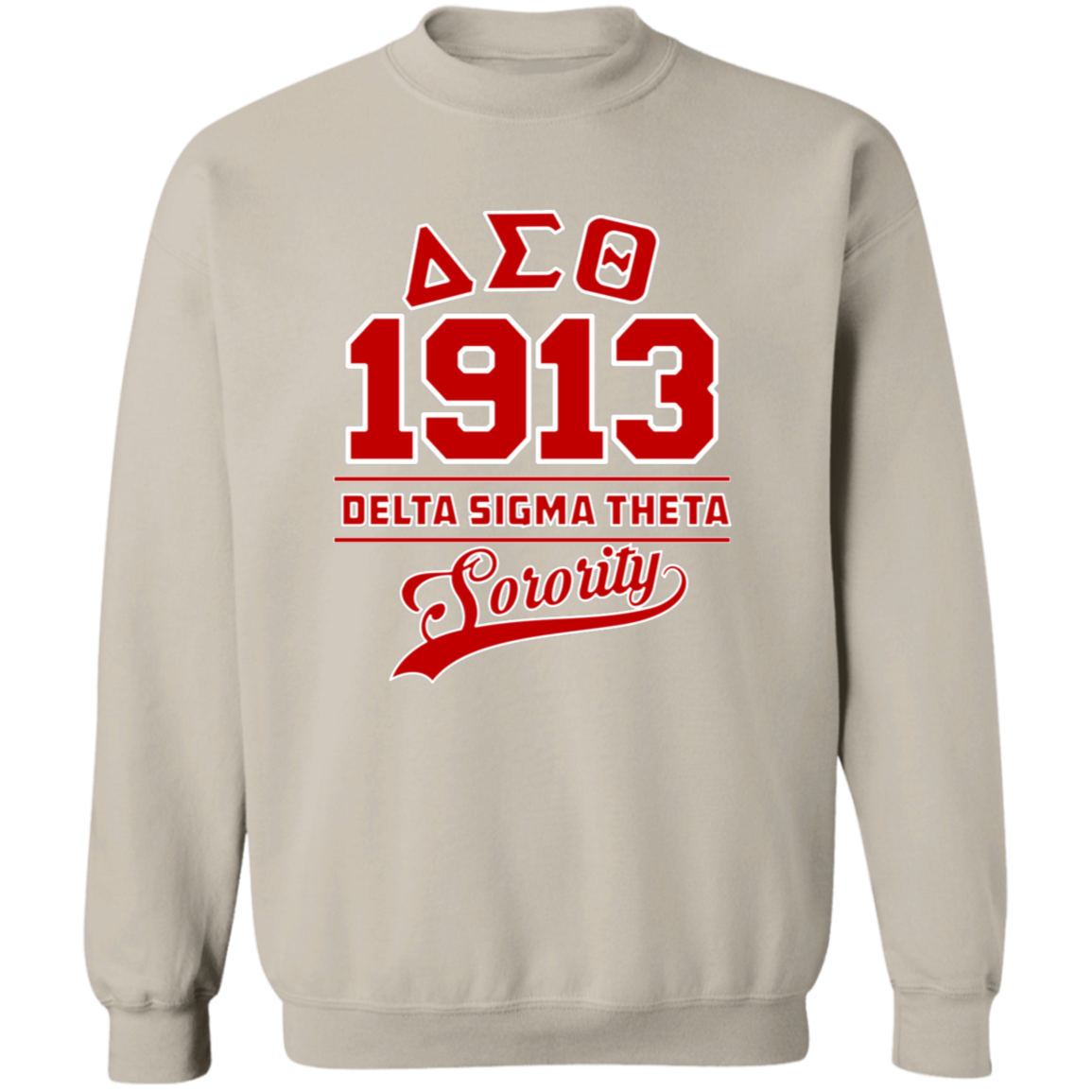Delta Sigma Theta Sweatshirt Paraphernalia Screen Printed Unisex