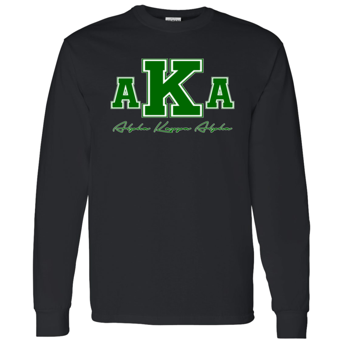 Alpha Kappa Alpha Screen Printed Long Sleeve