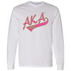 Alpha Kappa Alpha Screen Printed Long Sleeve