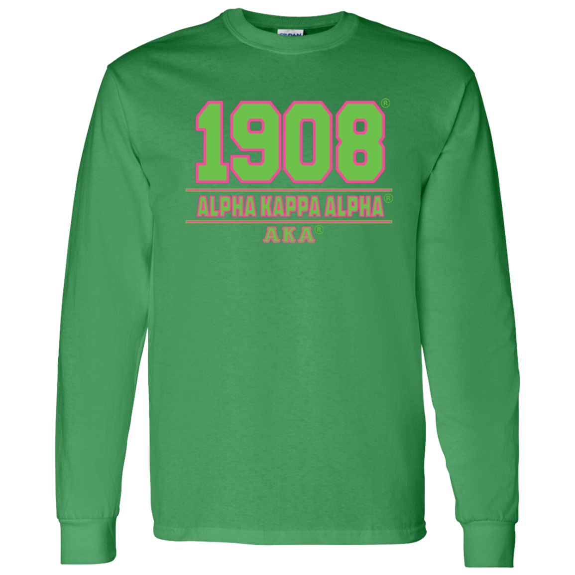 Alpha Kappa Alpha Screen Printed Long Sleeve