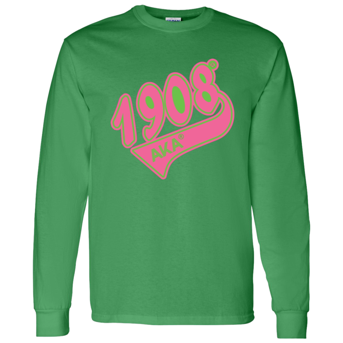 Alpha Kappa Alpha Screen Printed Long Sleeve