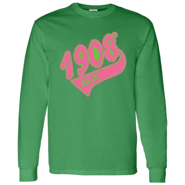 Alpha Kappa Alpha Screen Printed Long Sleeve