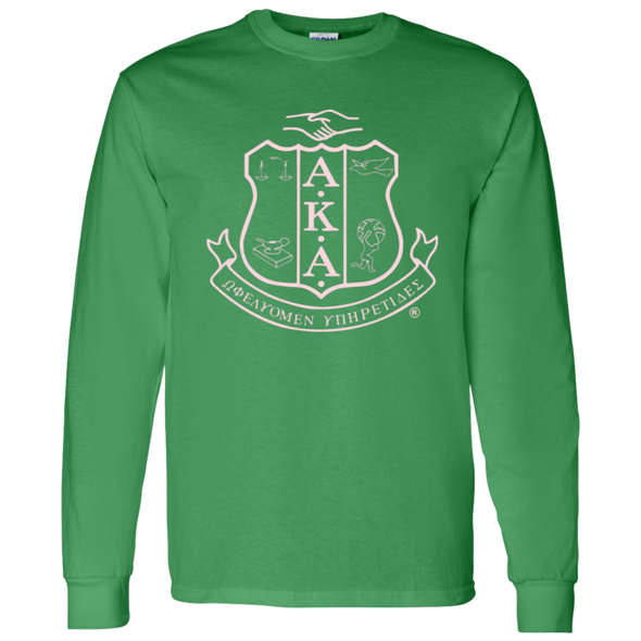 Alpha Kappa Alpha Screen Printed Long Sleeve