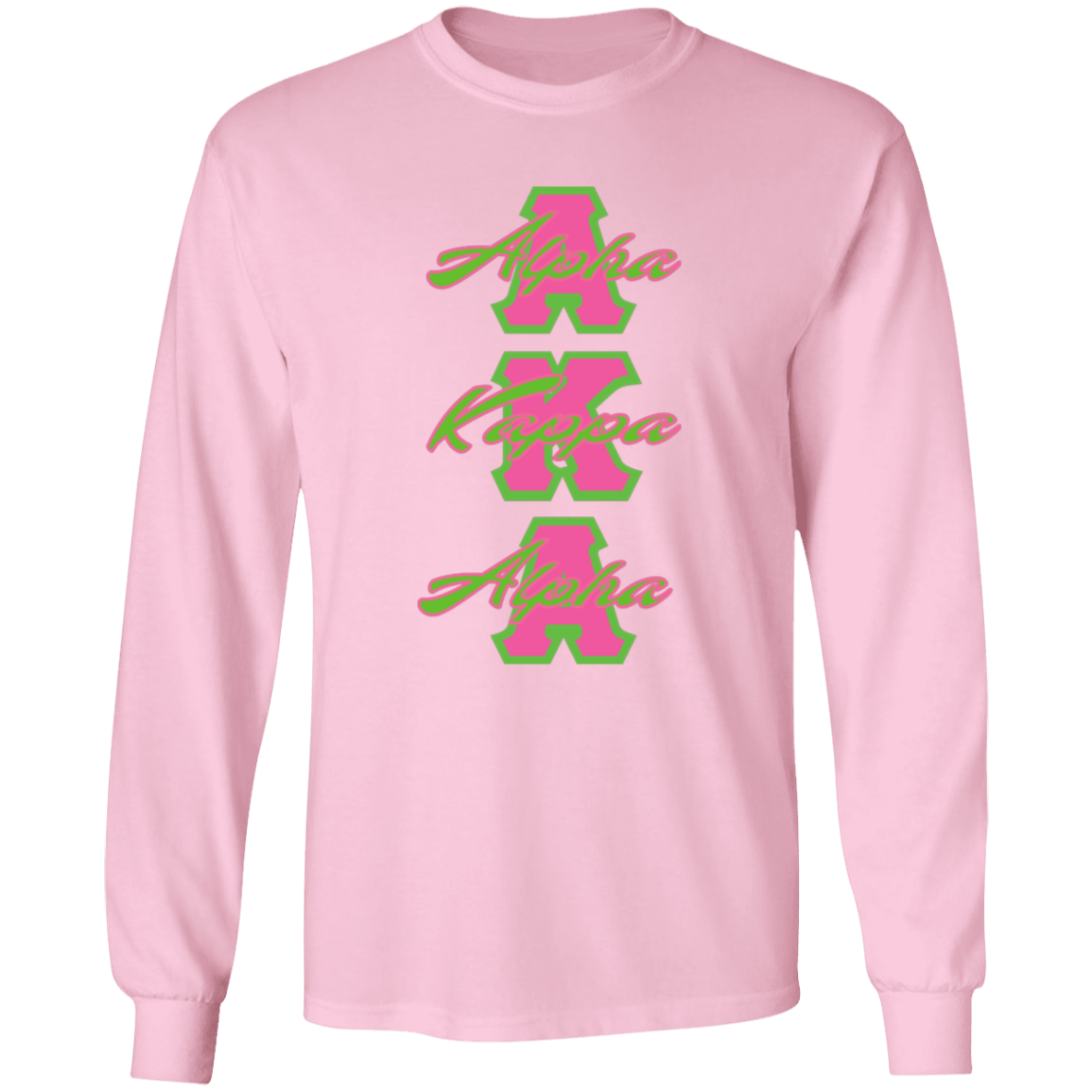 Alpha Kappa Alpha Screen Printed Long Sleeve